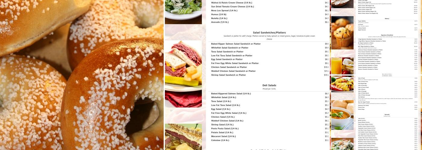 Chelsea Bagel & Cafe Menu