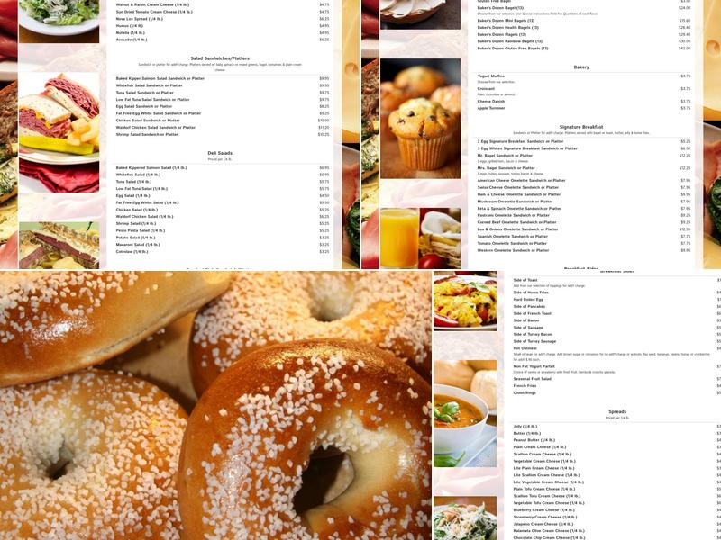Chelsea Bagel & Cafe Menu