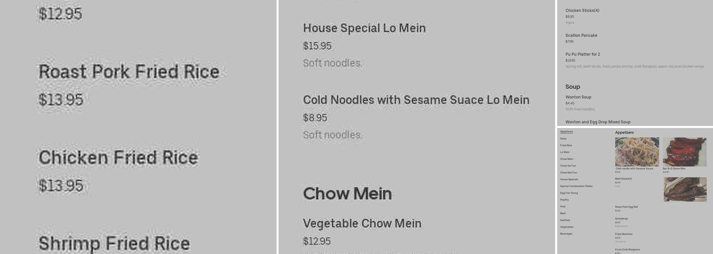 Chen's Express Kitchen Menu