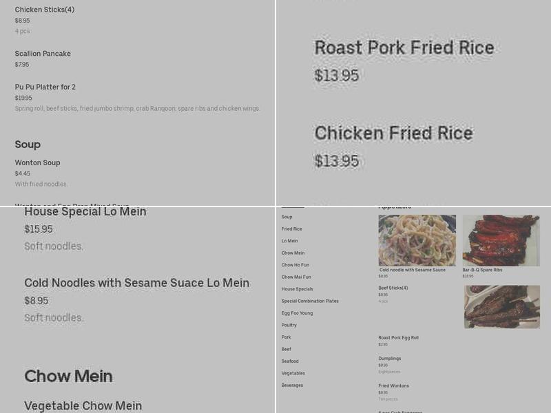 Chen's Express Kitchen Menu