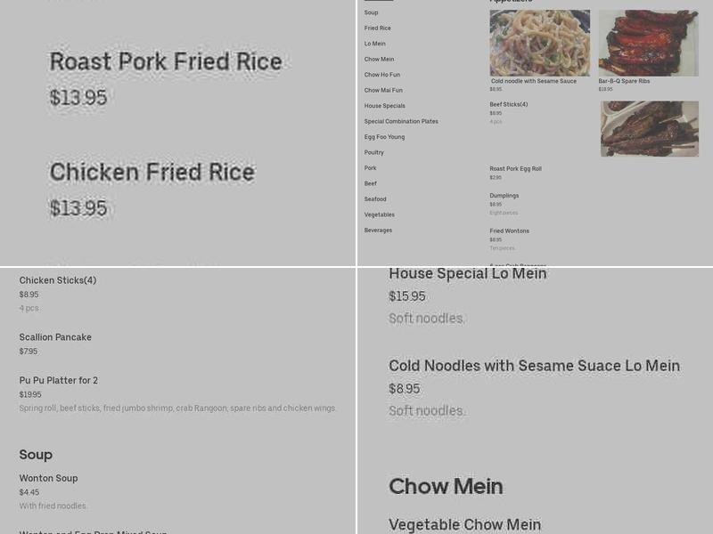Chen's Express Kitchen Menu