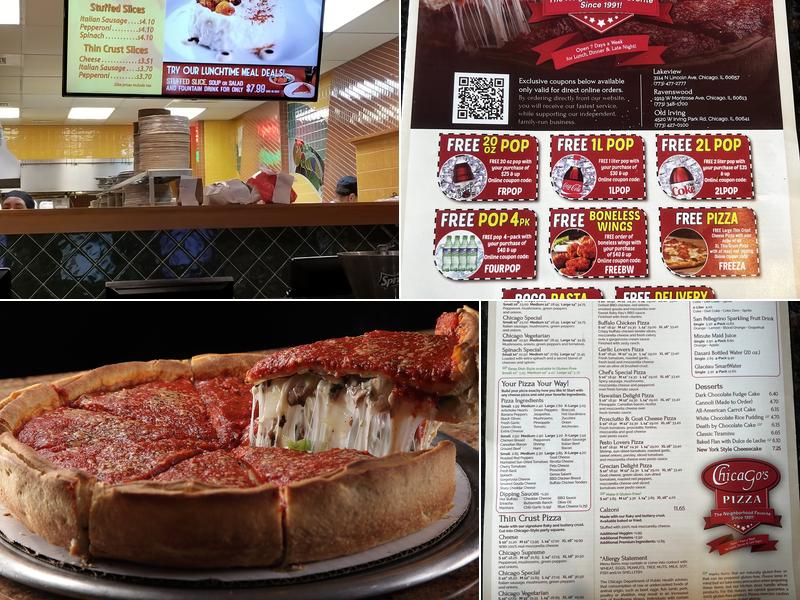 Chicago's Pizza Menu