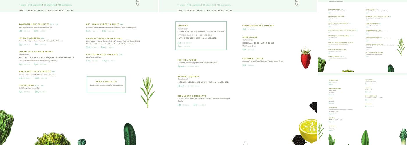 City Seeds Menu