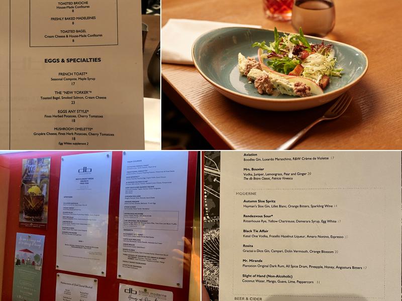 db Bistro Moderne Menu