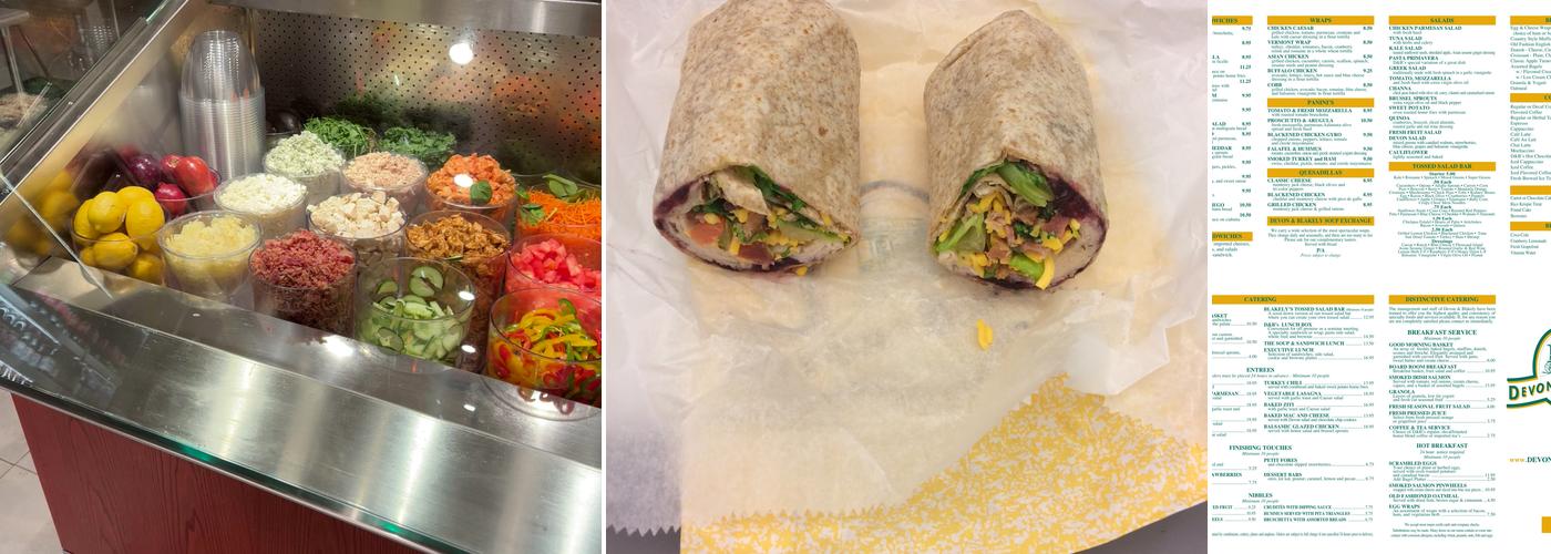 Devon & Blakely Menu