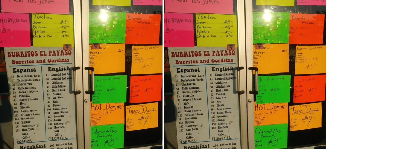 El Payaso Menu