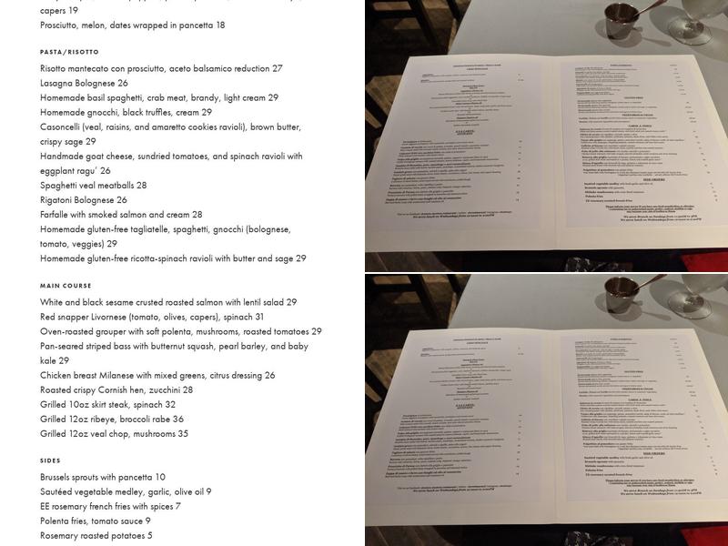 Etcetera Etcetera Menu