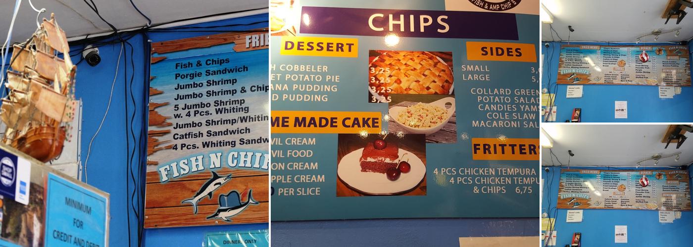 Fish & Amp Chips Menu