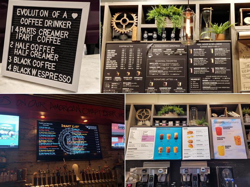 Gregorys Coffee Menu