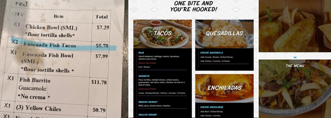 Holé Molé Menu