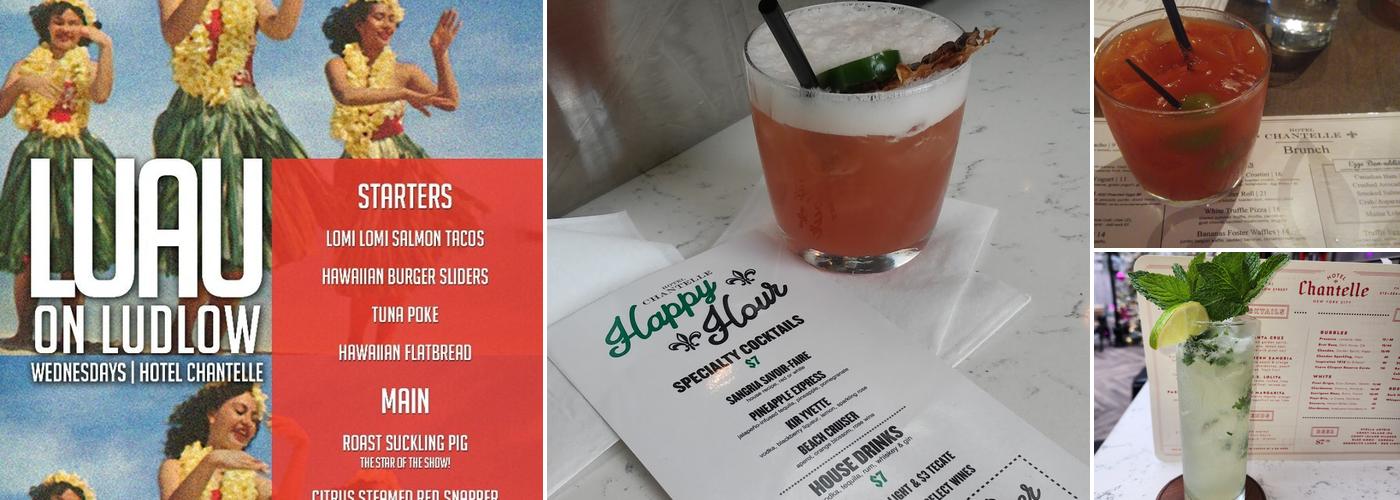 Hotel Chantelle Menu