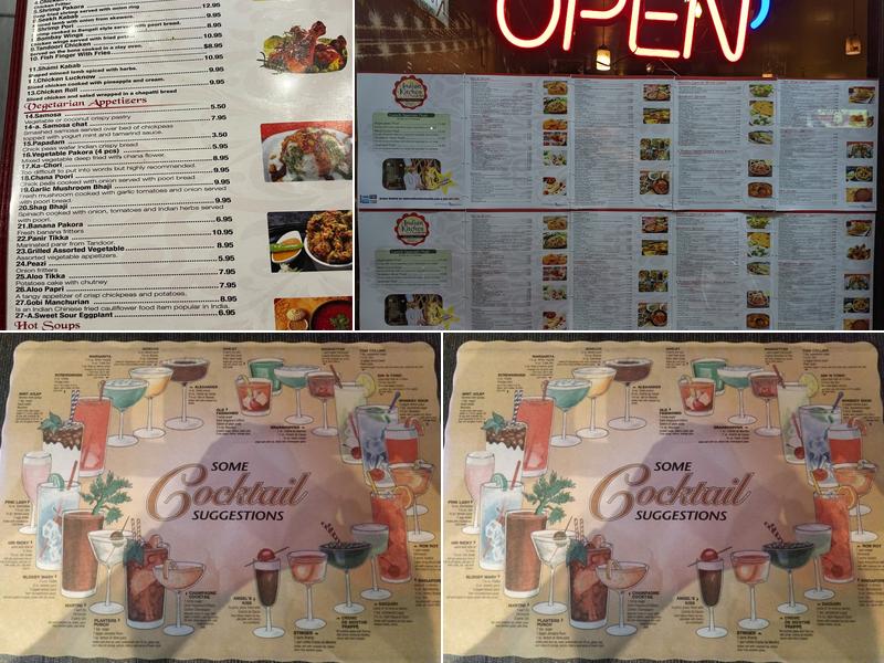 Indian Kitchen Menu