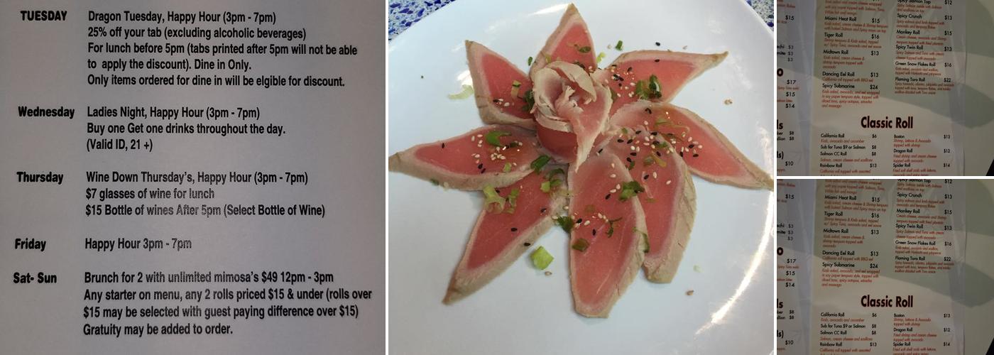 isushi cafe midtown Menu