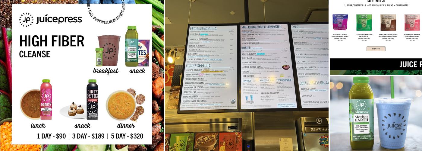 Juice Press Menu