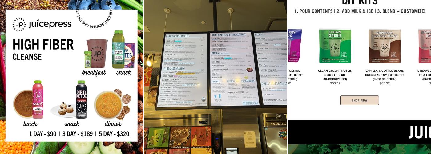 Juice Press Menu