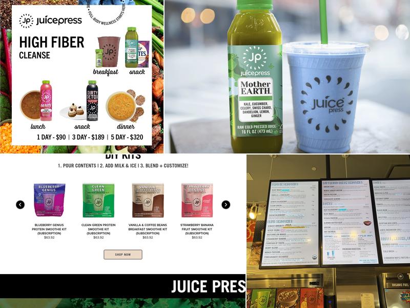 Juice Press Menu