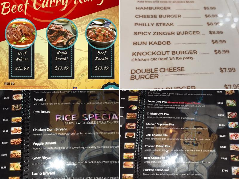 Kabob Korner Menu