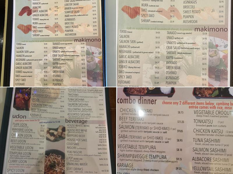 Kitaro Menu