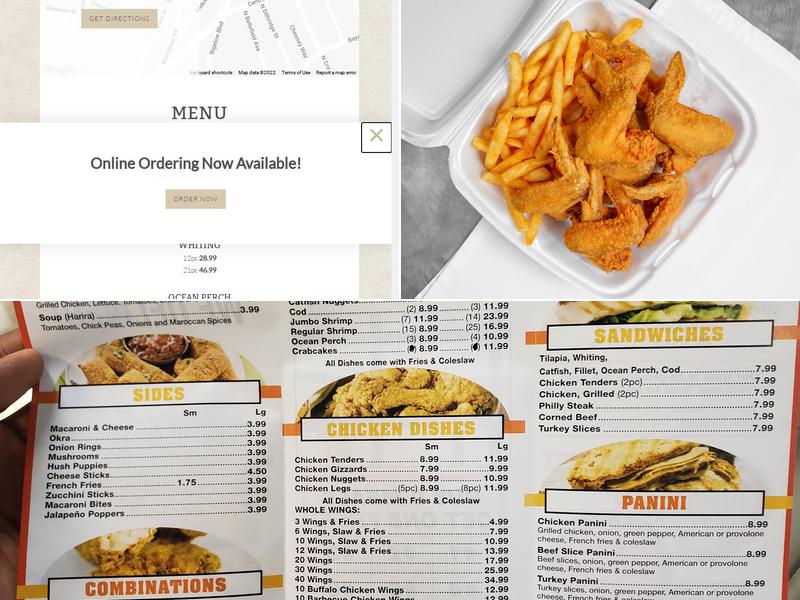 K&T's Fish & Chicken Menu