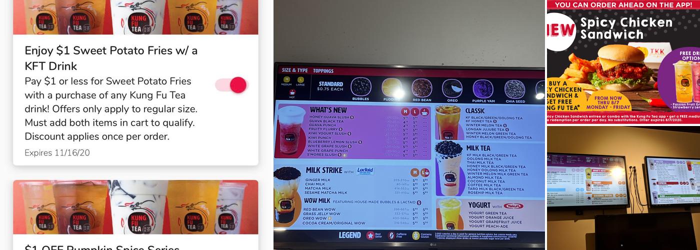 Kung Fu Tea Menu