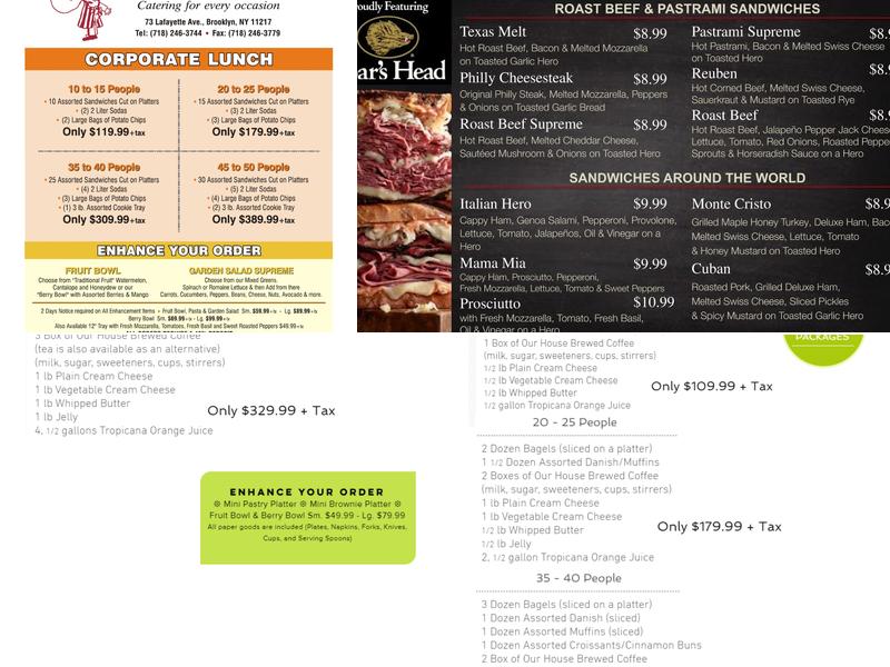 LaBagel Delight @ Fort Greene Menu