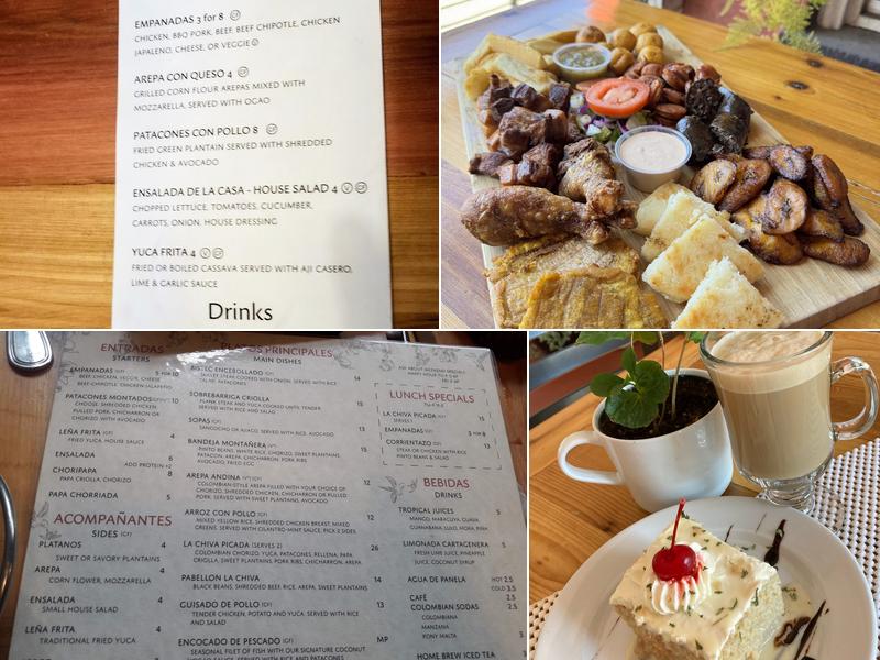 La Chiva Colombian Cuisine Menu