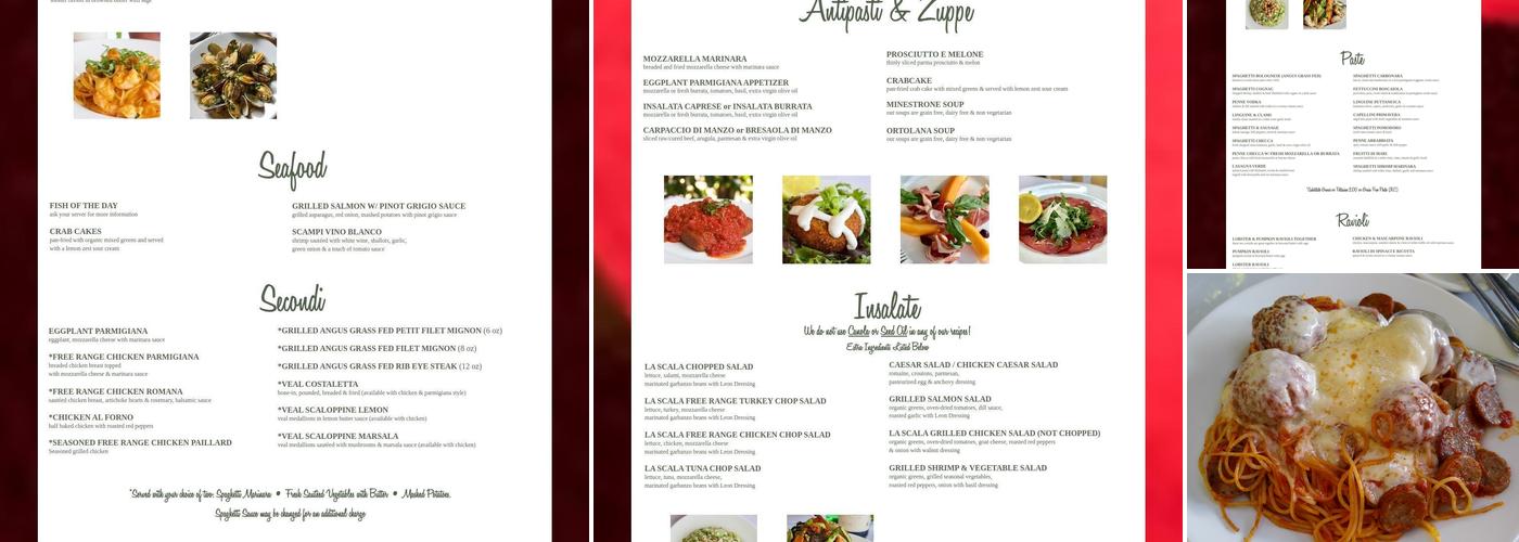 La Scala Menu