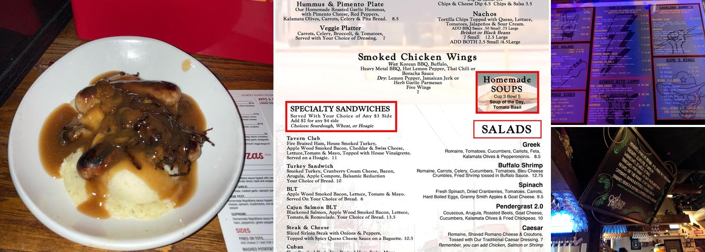 Halford's Menu