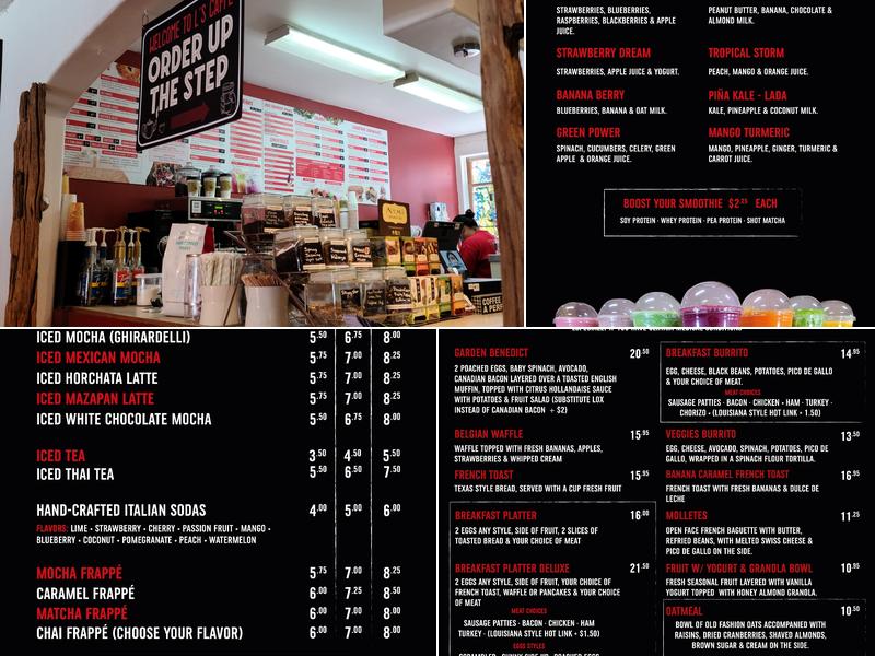 L's Caffe Menu