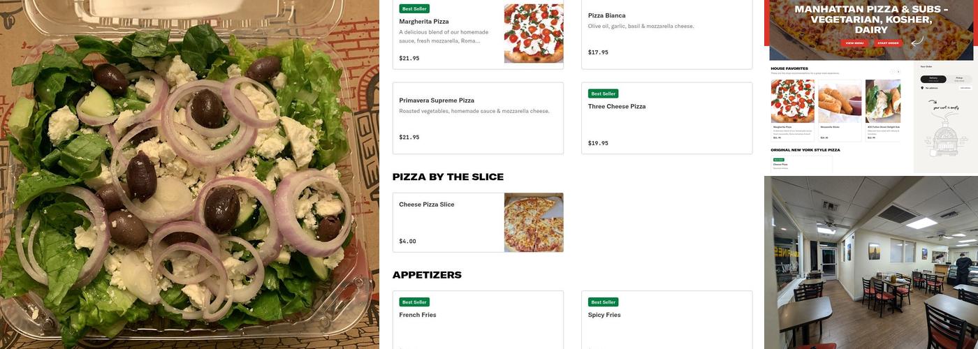 Manhattan Pizza & Subs Menu