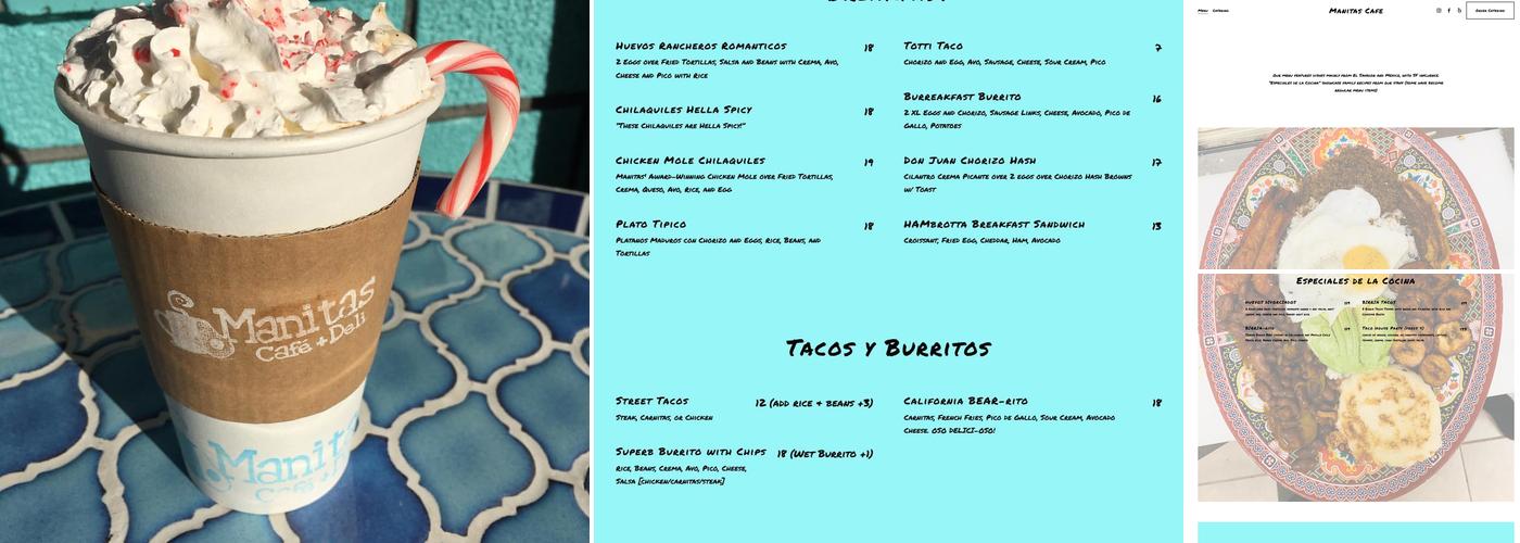 Manitas Cafe Menu