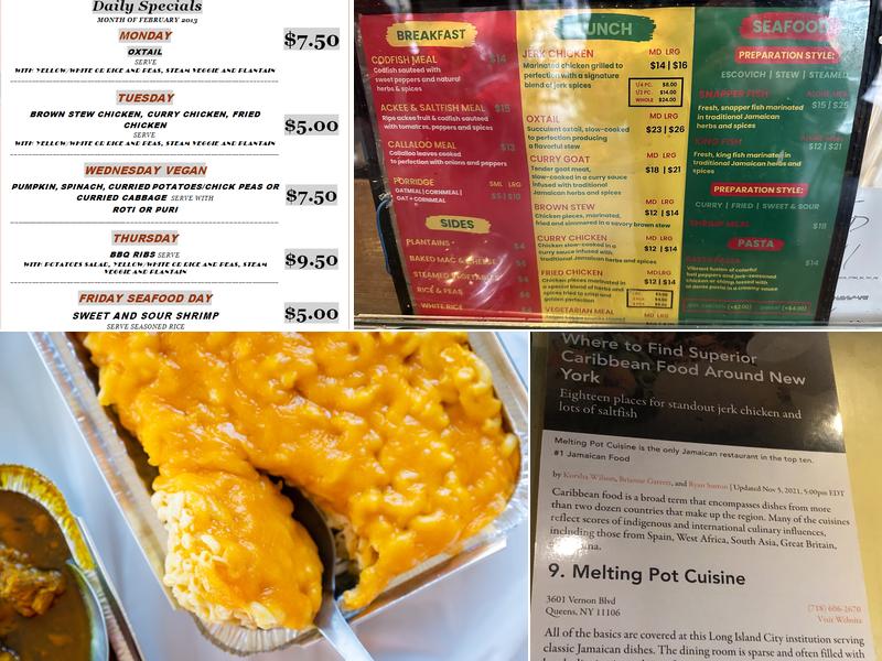 Melting Pot Cuisine Menu