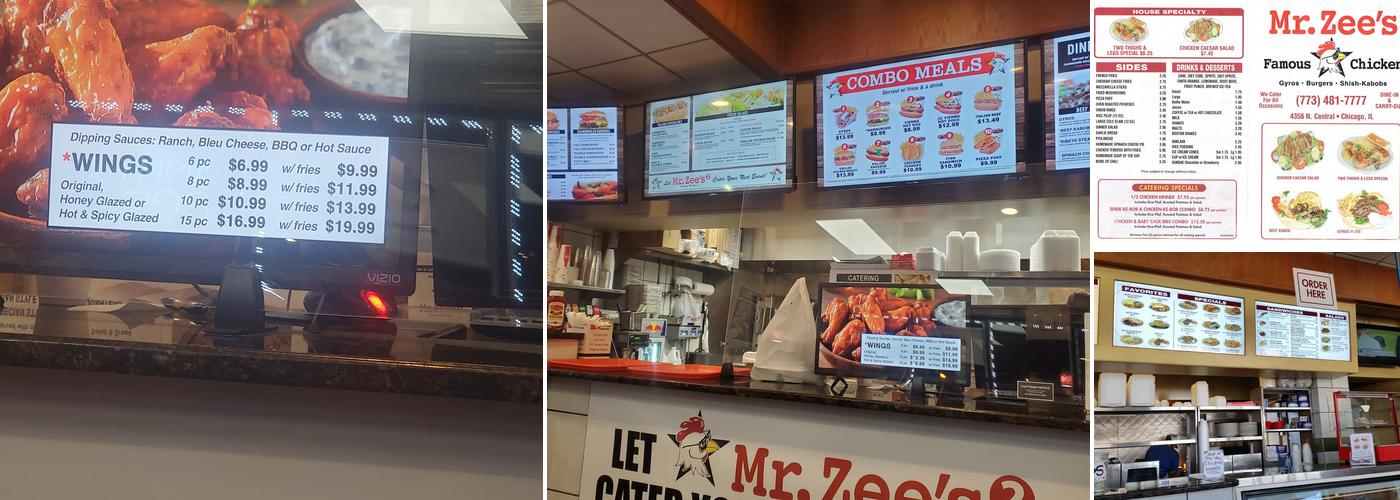 Mr. Zees II Menu
