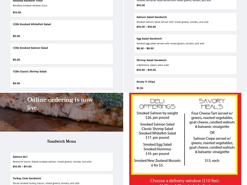 Neopol Savory Smokery Menu