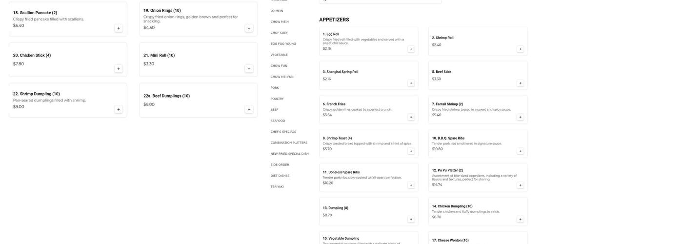 New Choi Hee Menu