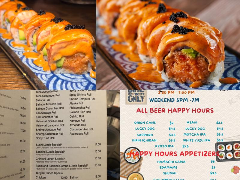 Hamachi Sushi 34 | Japanese Sushi Restaurant Menu