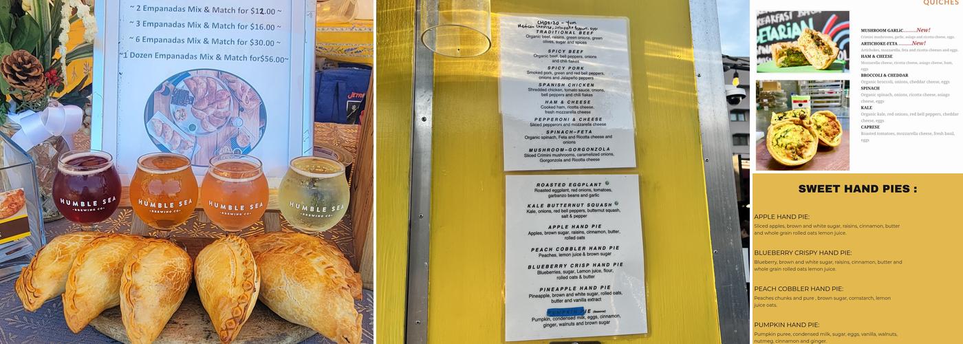 Nucha Empanadas Menu