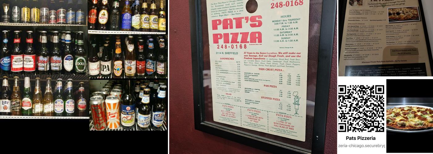 Pat's Pizza & Ristorante Menu