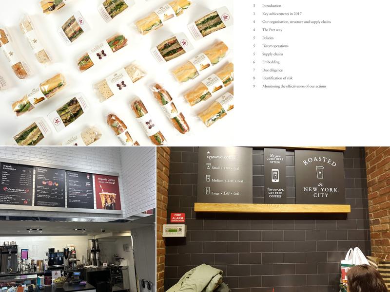Pret A Manger Menu