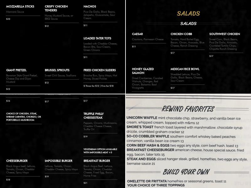 Rewind Menu