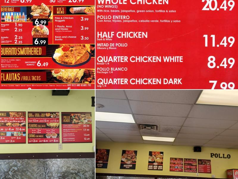 Rico Pollo Menu