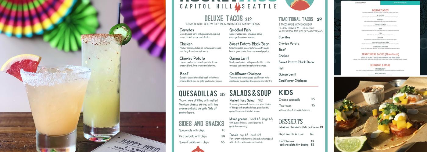 Rocket Taco Menu