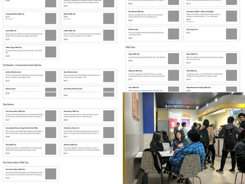 RareTea Berkeley Menu