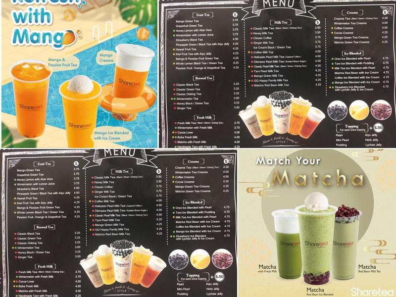 Sharetea Menu