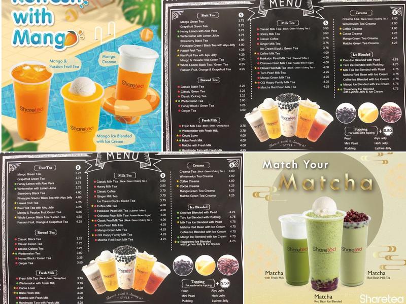 Sharetea Menu