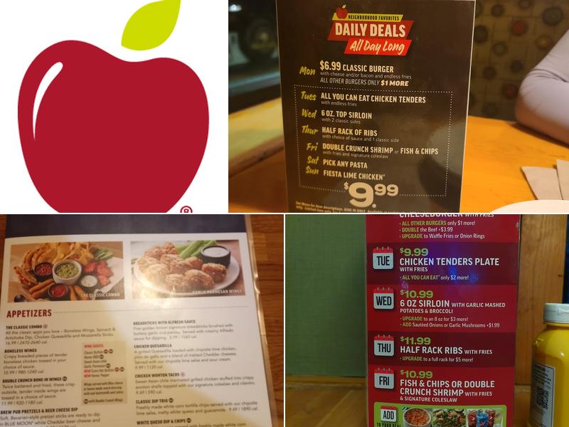 Applebee's Grill + Bar Menu
