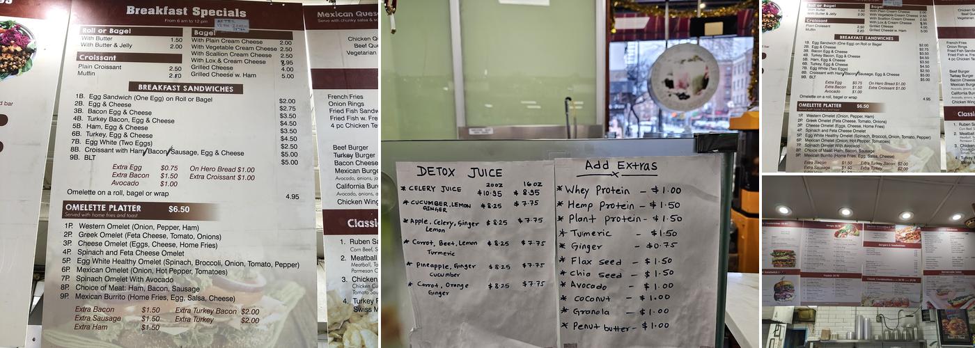 Smilers Gourmet Deli Menu