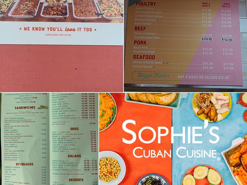 Sophie's Cuban Cuisine - Brooklyn Heights Menu