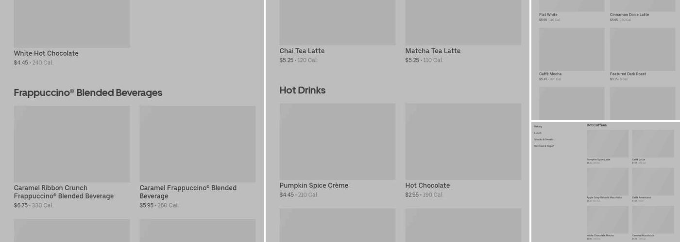 Starbucks Menu