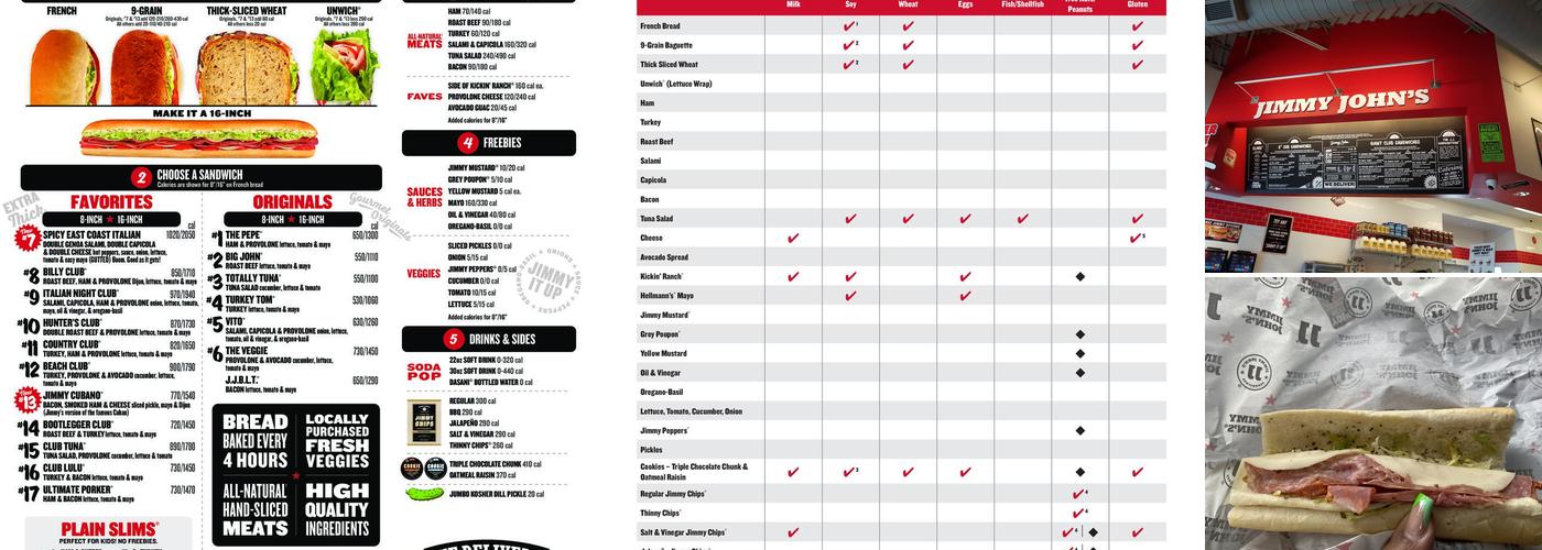 Jimmy John's Menu